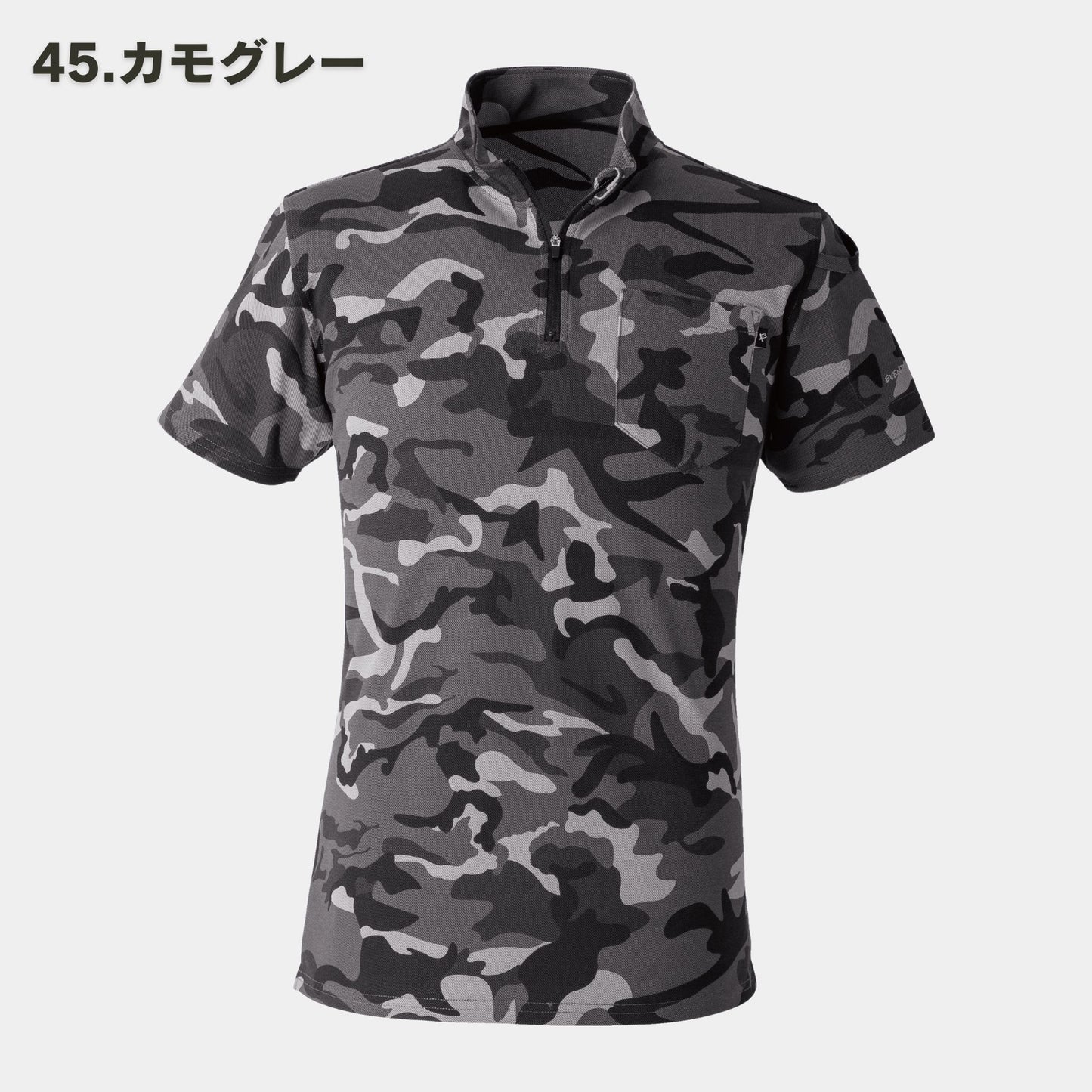 EVENRIVER(イーブンリバー) NRS216 ヘビーウェイトジップネックTシャツ(半袖)