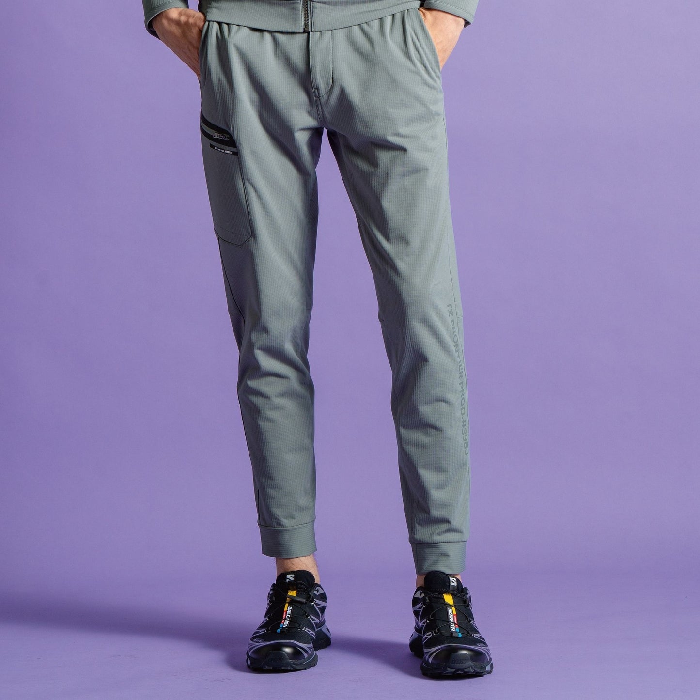 I’ZFRONTIER(アイズフロンティア) 3983 A.D.ストレッチバックワッフルジョガーパンツ