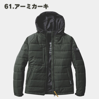BURTLE(バートル) 5030 防寒フーディジャケット（大型フード・軽量・防水・保温・ダブルジップ・ユニセックス・秋冬）