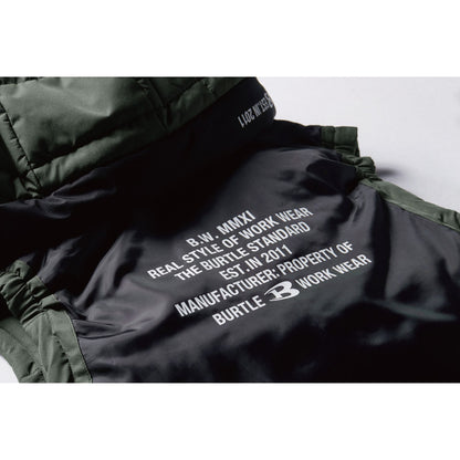 BURTLE(バートル) 5034 防寒フーディベスト（大型フード・軽量・防水・保温・ダブルジップ・ユニセックス・秋冬）