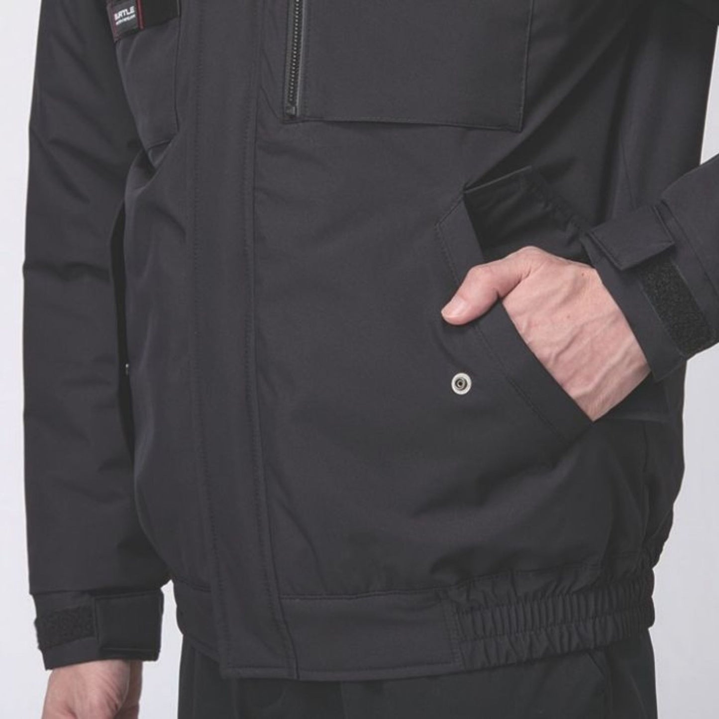BURTLE(バートル) 5064 防寒ベスト（大型フード付き・強撥水・防風ラミネート・耐水性10,000mm・ウォッシャブル・軽量マイクロソフトシェル・ユニセックス・秋冬）