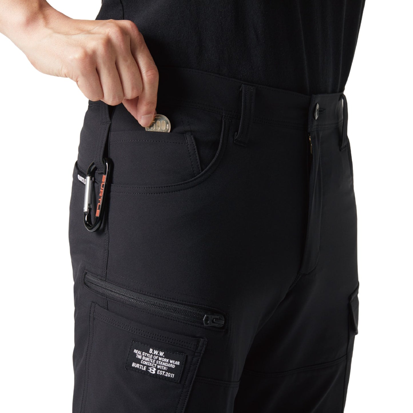 BURTLE(バートル) 9502 4WAYストレッチカーゴパンツ（制電 JIS T8118適合・軽量・ストレッチ・ユニセックス・秋冬）