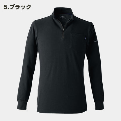 EVENRIVER(イーブンリバー) NRS206 ヘビーウェイトジップネックTシャツ(長袖)