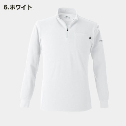 EVENRIVER(イーブンリバー) NRS206 ヘビーウェイトジップネックTシャツ(長袖)