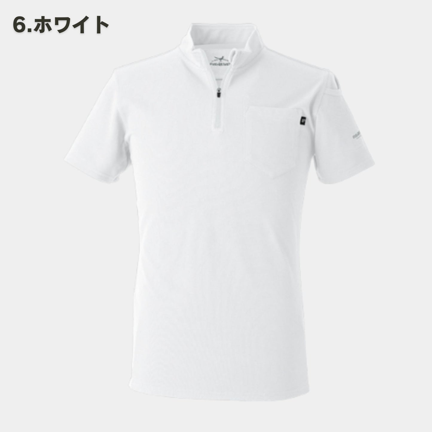 EVENRIVER(イーブンリバー) NRS216 ヘビーウェイトジップネックTシャツ(半袖)