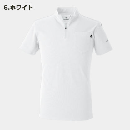 EVENRIVER(イーブンリバー) NRS216 ヘビーウェイトジップネックTシャツ(半袖)